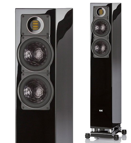 ELAC FS 407 black high gloss finish